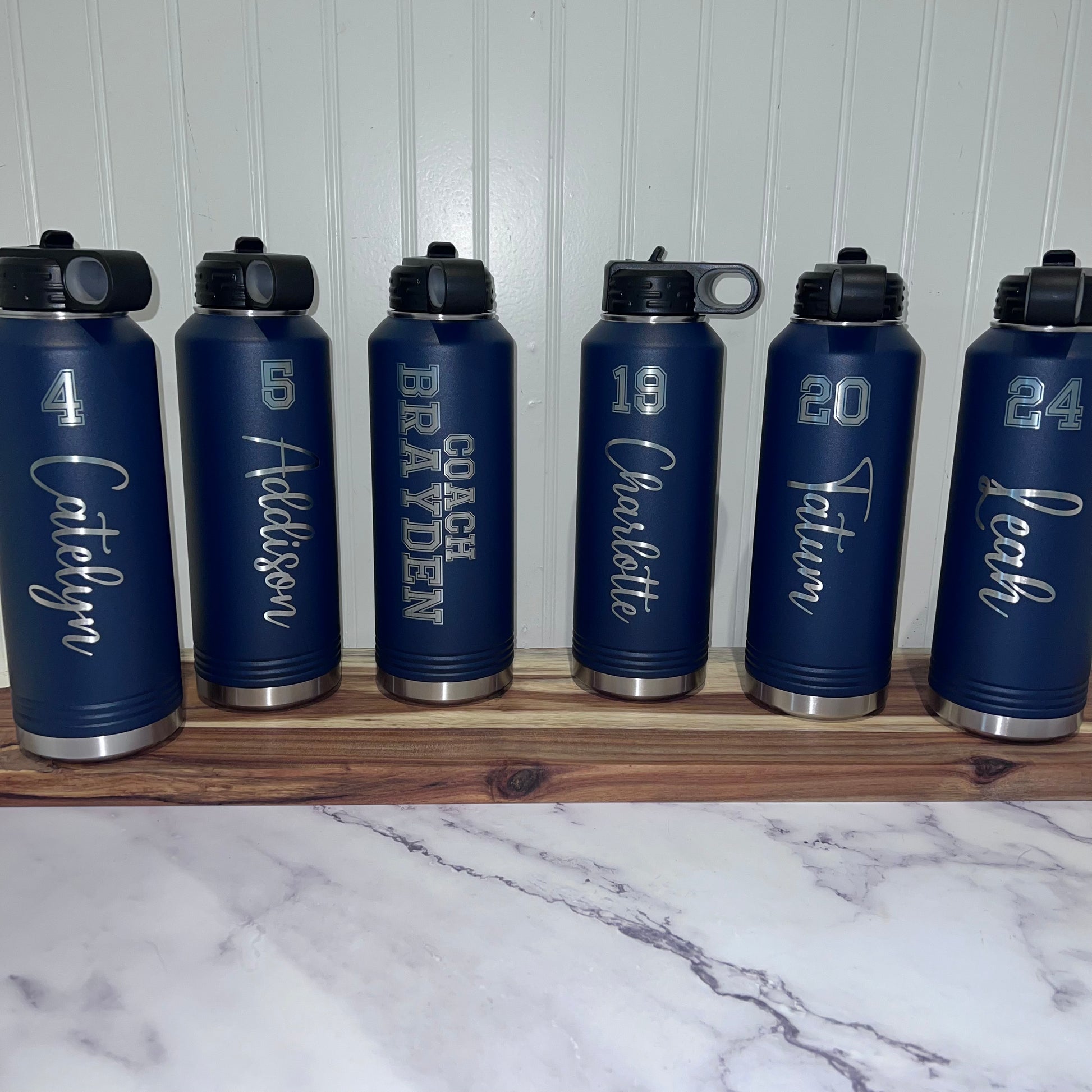 RTIC 40 Oz Water Bottle Flask Personalized Laser Engraved Volleyball or  Sports Themed or Any Logo Custom Engraving 